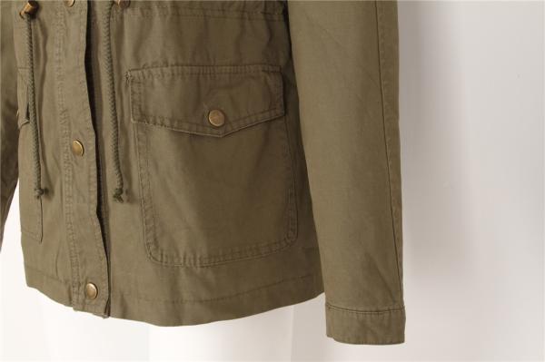 Ladies longline COTTON parka, Women's cotton coat, Very Washed, Chic style