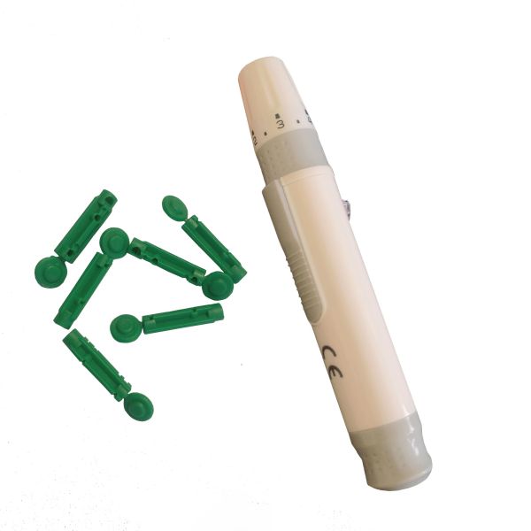 Gama Ray Sterile ISO13485 Adjustable  Diabetes Medical Lancing Device