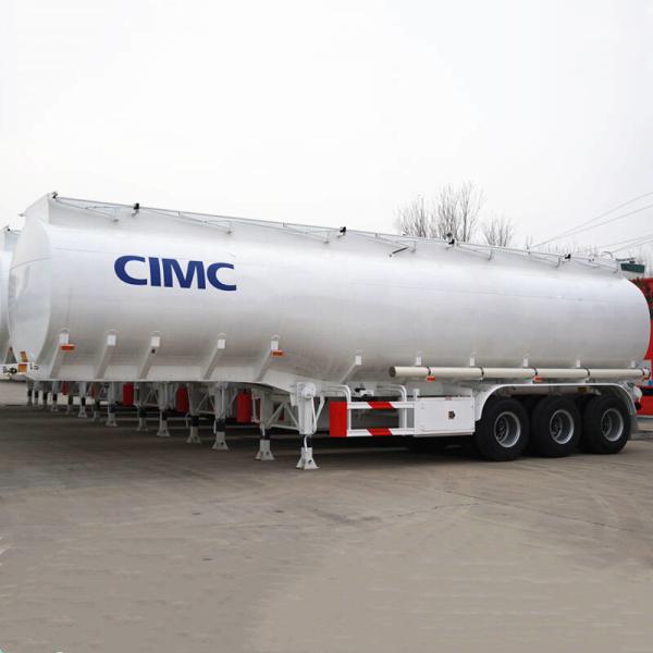 35CBM Fuel Oil Tanker Trailer with Mechanical / Air Suspension