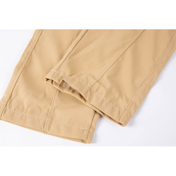 Men's Relaxed Fit Cargo Pants with 100% Cotton Twill, Elastic Waist + Drawstring, and Multi-Pocket Design