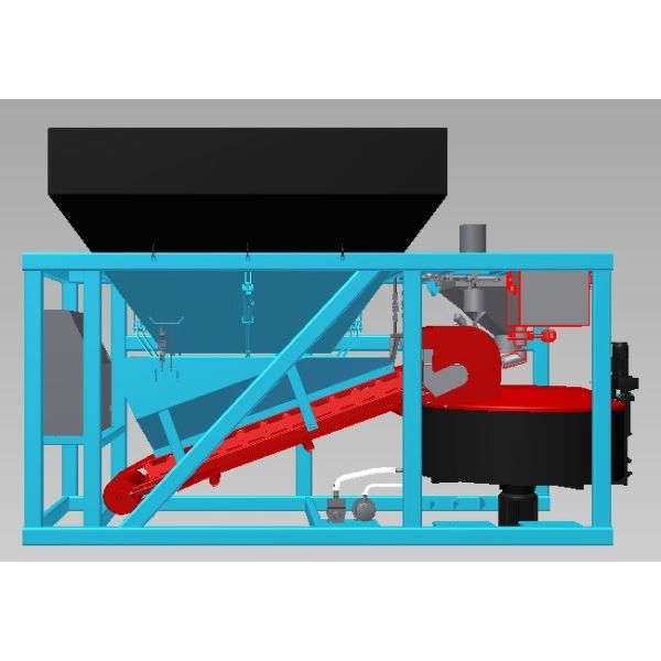 Ready Mini 4*4m3 500L Mobile Concrete Batch Mix Plant