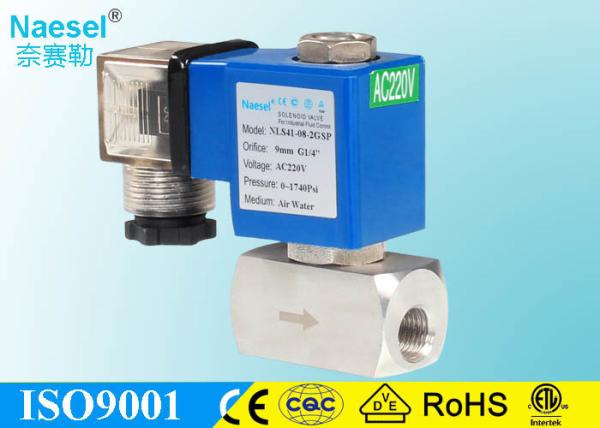 Pilot Piston High Pressure Solenoid Control Valve For Plastic Injection Machine