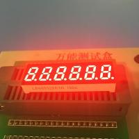 8m m tamaño pequeño 6 segmento del dígito 7 llevaron la exhibición 0.31inch para el indicador de Tempearture