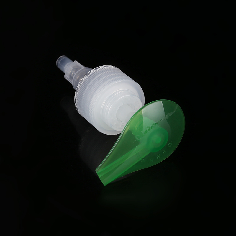 Encima de abajo cierre la bomba plástica acanalada de la loción del cierre 28m m