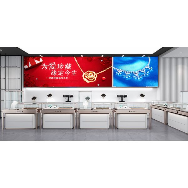 Анти- изогнутые столкновением стойки ювелирных изделий стеклянного шкафа ювелирных изделий золотые наслоенные