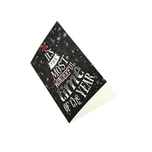 Merry Christmas Sound Greeting Card Square Shape Custom Design With Chip Module