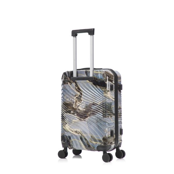 3pcs High Quality Travel Trolley 4 Wheels ABS+PC print Luggage Trolley Suitcases  Sets for Long-distance Travel