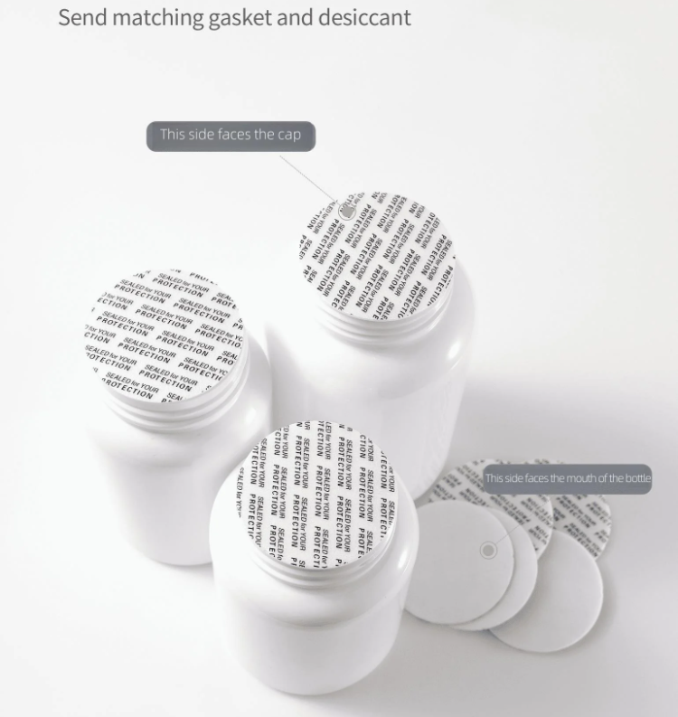 Custom Factory Food Grade 140-300ml White Pet Plastic Supplement Pill Capsule Tablet Chewing Gum Bottles With Flip Top God Cap