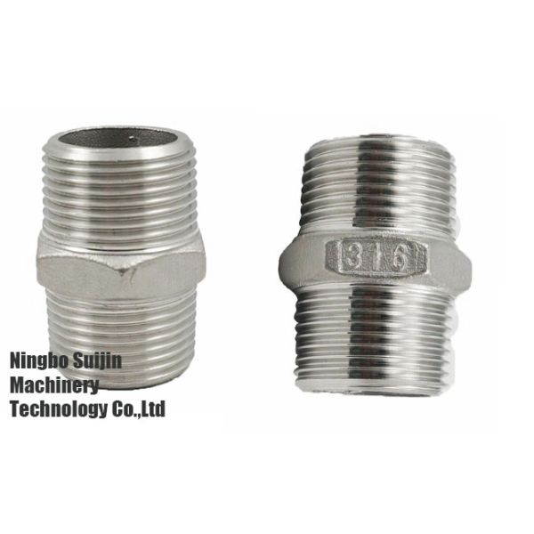 Male Welding Stainless Steel Pipe Fitting Hex Nipple Plumbing Accessories