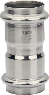 Rust Resistant Stainless Steel Press Fittings Straight Coupling Environment Friendly