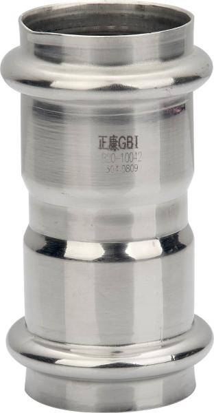 Rust Resistant Stainless Steel Press Fittings Straight Coupling Environment Friendly