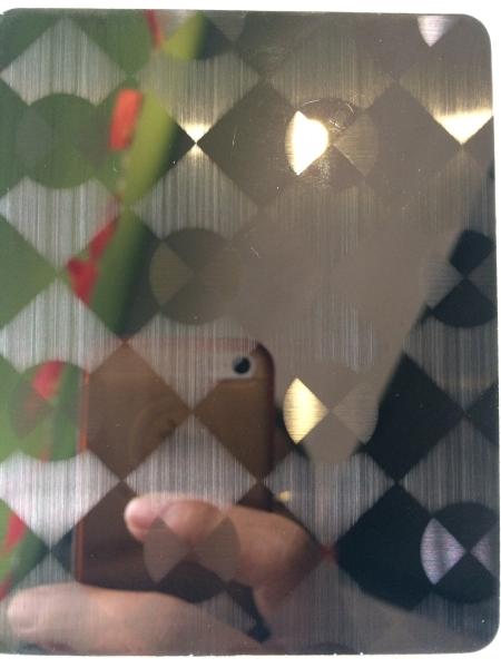 China manufacturer 3D combination craft mirror hairline stainless steel sheets in foshan