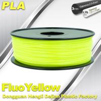 Materiales fluorescentes del filamento de la impresora Fluo-Amarilla 3D del PLA 1,75/3.0m m