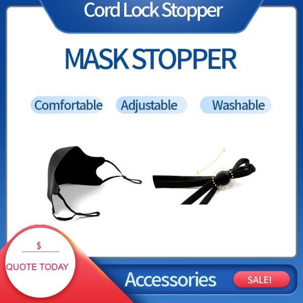 Black Color Stopper Toggle Cord Locks For Production Face Masks