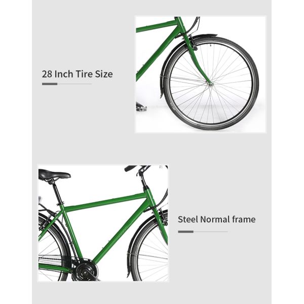 28in City Commuter Electric Bike PAS Function 36v 250lbs Max Loading