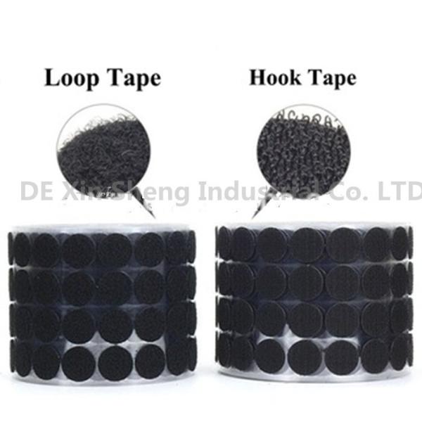 110mm Black Industrial Strength Sticky Back hook and loop 100% Nylon Cable Tie