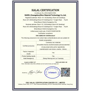Guangzhou Barel Industrial Co.,Ltd Сертификации