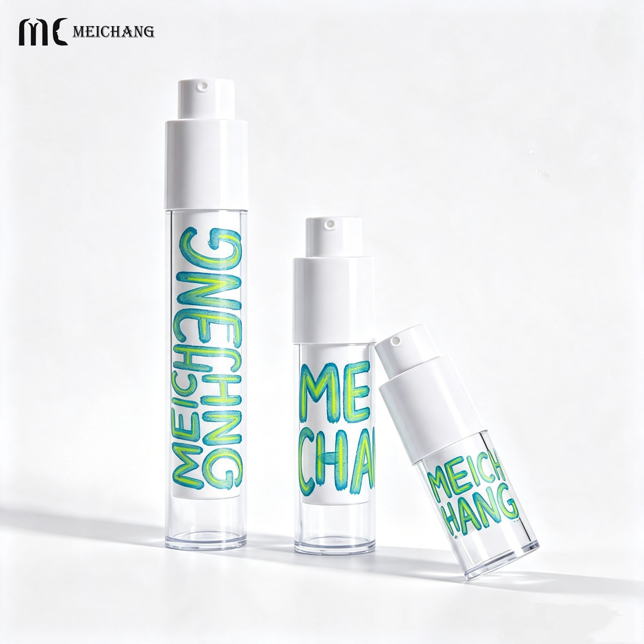 15ml 30ml 50ml Custom Airless Fine Mist Spray Bottle with Rotating Lock Design for Skincare Packaging(MC-296)