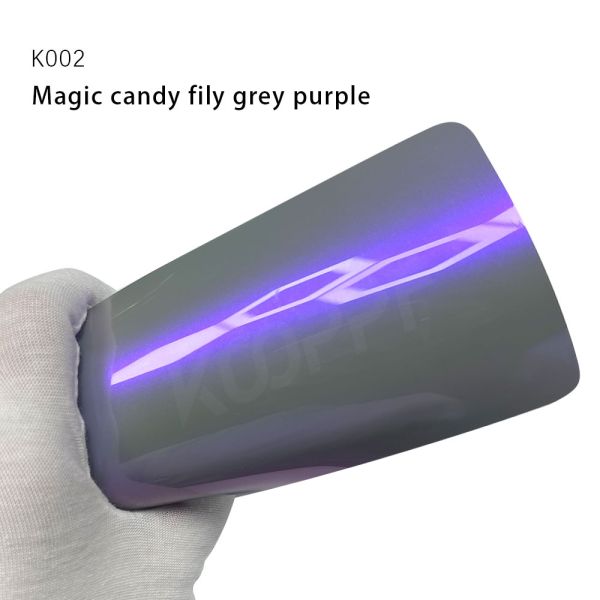 K002 Magic Candy Flip Grey Purple TPU Color Car Paint Protection Film