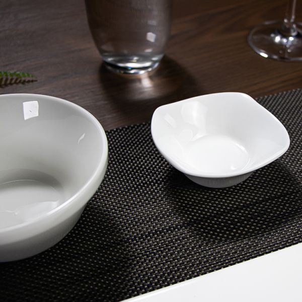 White New Spring Customize Logo Dinner Set Airline Dinnerware