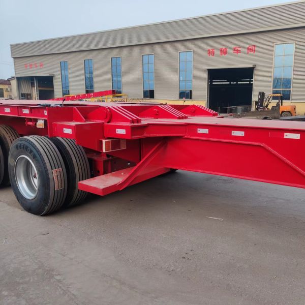 Semi-Trailer for Wind Turbine Blade Power Equipment Retractable and Extendable Design