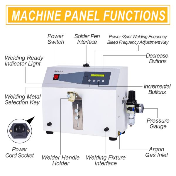 Tooltos 150A Argon Pulse Intelligent Jewelry Spot Welding Machine For Precise And Durable Welds