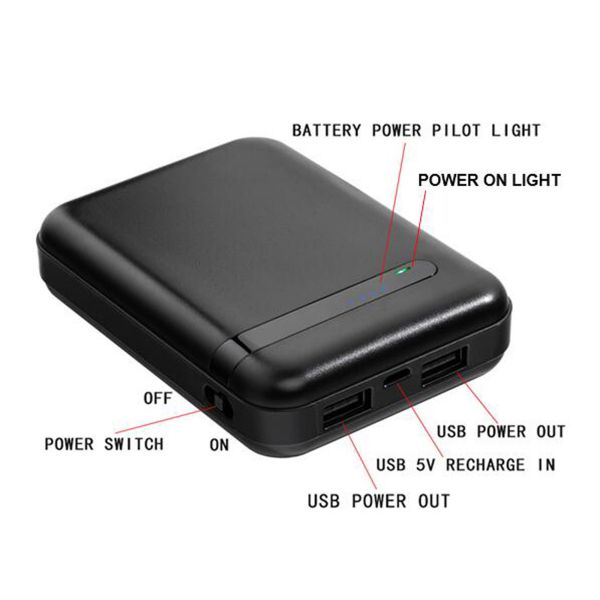 Mini Handheld Signal Jammer 4 Antennas GPS Power Bank Portable GPS GSM Frequency