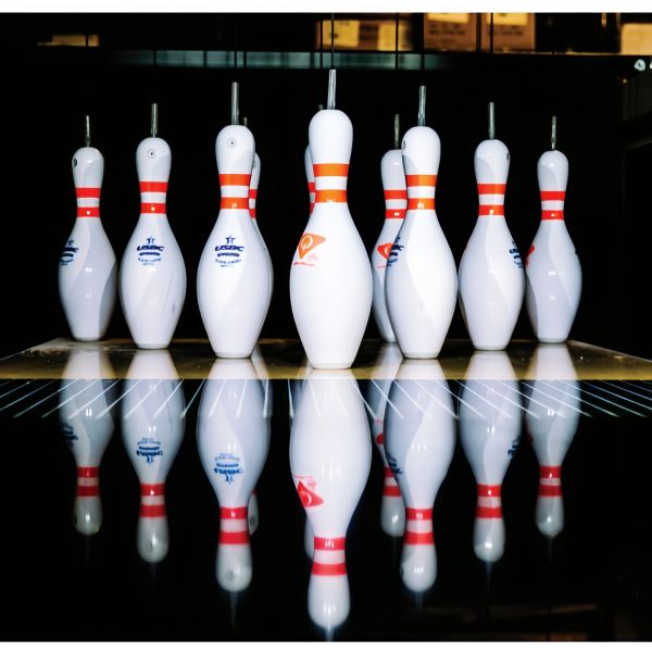 Entertainment Activities Bowling Pin Triangular Setup Non-Toxic Paint Edge-Safe Design