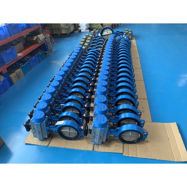 DN200 Высокопроизводительный пневматический клапан очистка воды клапан бабочки