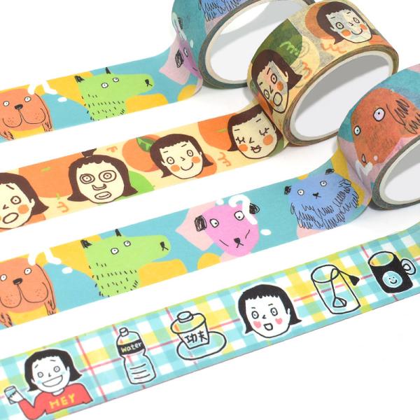 Fita de máscara de papel acrílica de papel japonesa de Washi da fita adesiva do GV Kawaii Washi