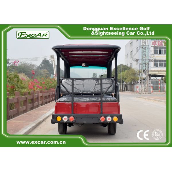 Eco Friendly Electric Tourist Car Black 14 Seats High Frequency Onboard Charger