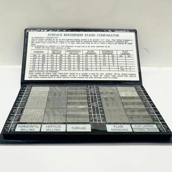 45 Super Carbon Steel Surface Roughness Comparator Contrast Specimen Block for Industrial