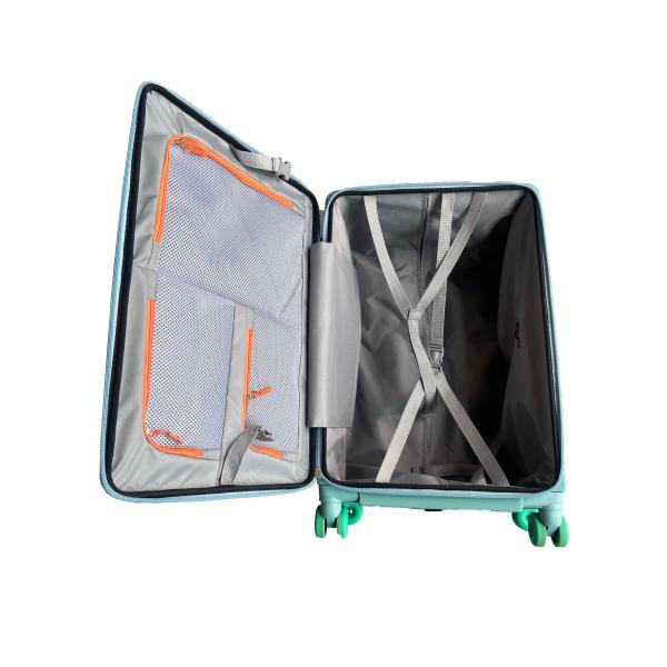 Chargeur USB Chariot en aluminium Unisexe Vaisseau de bagages ABS PC Chariot à roulettes et serrure combinée pour accessoire de voyage