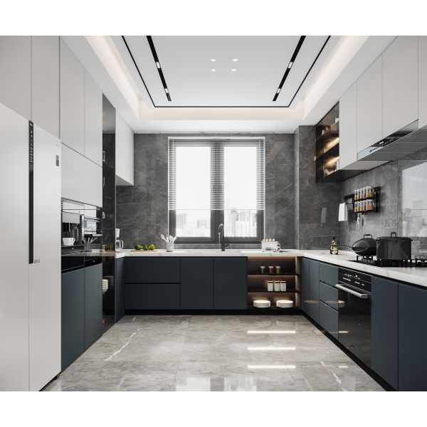 Modern MDF Kitchen Cabinet Door Panel for Hotels and Apartments