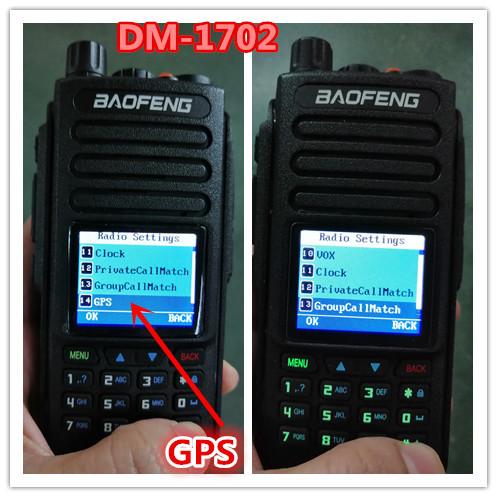 BAOFENG Digital Two Way Radio  DM-1702 DMR  TIER II  GPS Optional Dmr Phone Dual Band 5W