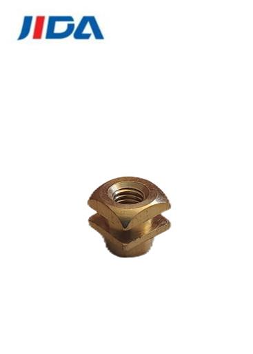 Hpb54-1 9mm M5 Thumb Nut Square Mounting Brass Knurled Nut Customized
