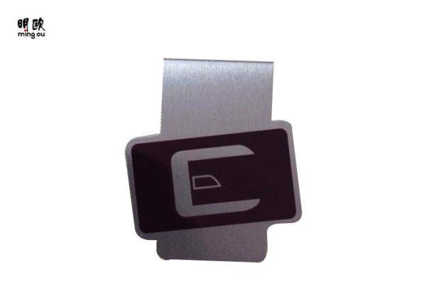 Unique Design Promotional Money Clips Metal , Flat Cash Money Clip