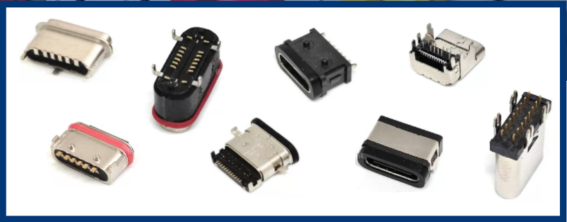 16P тип гнездо USB c мужское с PCB прямоугольным