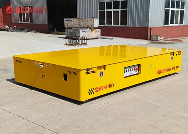 Heavy Duty Trackless Transfer Flat Car For Precast Production Line