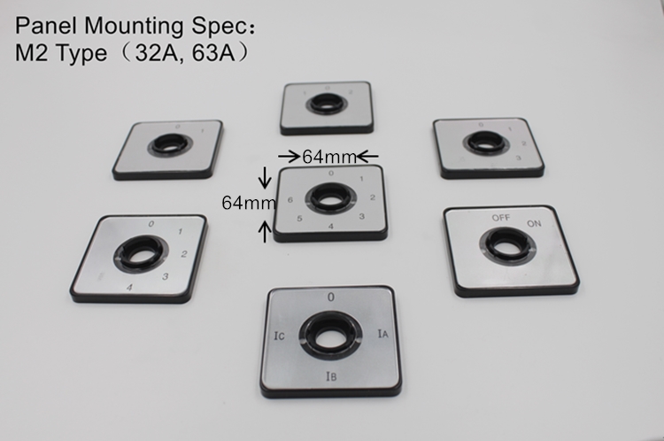 Factory Price LW26 Series 4-Pole 4-Position 32A Cam Switch Universal Changeover Switch 0-1-2-3 Panel Mounting Metal IP53 CE/