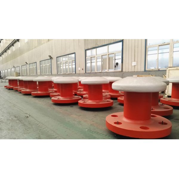 Bolardo marino de acero fundido/hierro fundido para delfines de atraque para puertos, soluciones de amarre marino