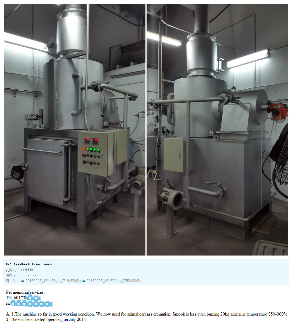 3D Installation Video Provided Hospital Solid Healthcare Waste Dustin Bag Incinerator