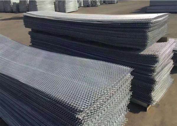 Stretched Expanded Metal Mesh Diamand Hole Shape For Architectural Decoration