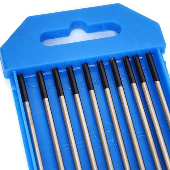 DC AC Tig Welding Lanthanum Tungsten Electrodes Customized Size