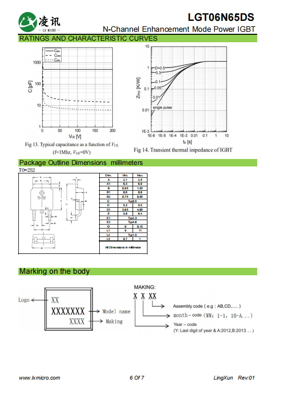 Режим повышения мощности N канал IGBT 6A 650V для пылесоса