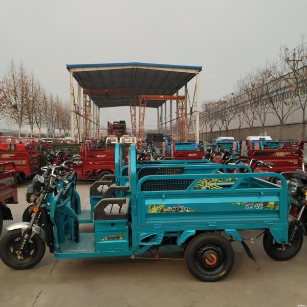 ChineseTricycleFactory2500*1000Size And Open Body Type Motor Electric  Carry Cargo Rickshaw Electric Tricycle