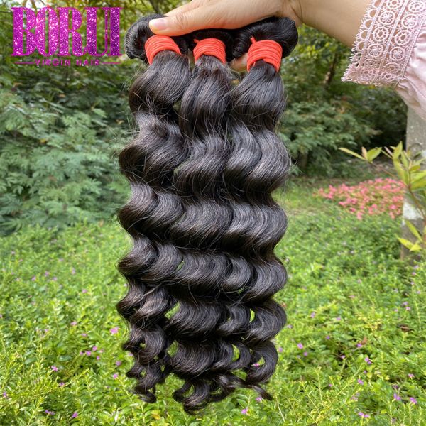 Soft Natural Wave Peruvian Hair Double Weft 8-28 Inch Smooth Strong Weft