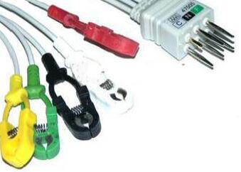 Durable NEC 3 Lead Ecg Cable 16 Pin With Accurate Measurement Insulated Type