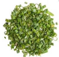 Os vegetais secados de ar quente desidrataram o produto comestível natural de cor verde do cebolinha