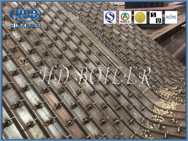Power Plant Condensing Gas Boiler Water Wall Panels With Pins , ASME Standard